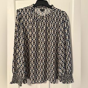 Ann Taylor Factory Circle Pattern Blouse
